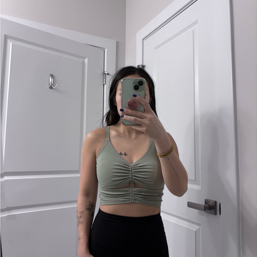 Athleta cinch longline sports bra